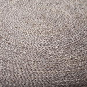 Sivý jutový koberec Flair Rugs Istanbul, ⌀ 150 cm