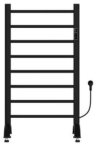 BPS-koupelny Elektrický kúpeľňový radiátor TAAL BL 200W, 50x91 cm, čierny