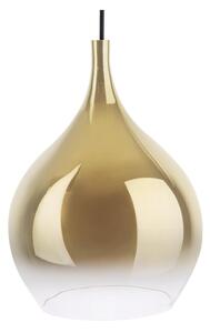 Sklenené závesné svietidlo v zlatej farbe Leitmotiv Drup Large, ø 26 cm