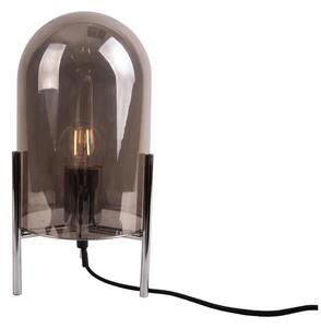 Sivá sklenená stolová lampa Leitmotiv Glass Bell