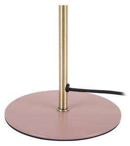 Ružová stolová lampa s detailmi v zlatej farbe Leitmotiv Bonnet