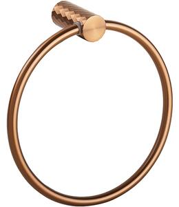 Bemeta Design COPRA: Držiak uterákov kruhový, medená zlatá mat - 176204060