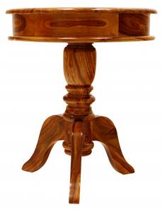 Okrúhly stolík Jali 50x60x50 z indického masívu palisander