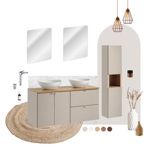 Comad Set kúpeľňového nábytku Viva Cashmere 60 kašmír/dub evoke