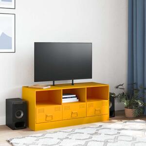 TV skrinka horčicovo-žltá 99x39x44 cm oceľ