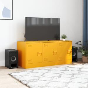 TV skrinka horčicovo-žltá 99x39x44 cm oceľ