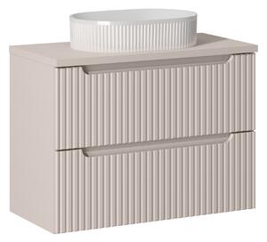 Comad Kúpeľňová skrinka s doskovým umývadlom SET-NOC B CASHMERE 80 kašmír