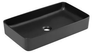 Comad Keramické umývadlo na dosku UM-6275 SLIM 60, čierna mat