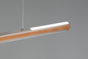Trio 326610207 LED závesné stropné svietidlo Deacon 1x40W | 3200lm | 2700-6000K - nastaviteľná výška, pamäťová funkcia, stmievateľné, drevo
