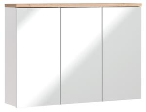 Comad Zrkadlová skrinka bez osvetlenia Bali White 100 biela/dub wotan