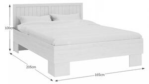 Manželská posteľ s roštom Provance L1 160 - sosna Andersen