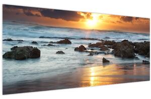Obraz - More zaliate slnkom (120x50 cm)