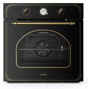 Klarstein Victoria, vstavaná rúra, retro vzhľad, 9 funkcií, 50 – 250 °C, čierna
