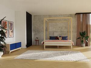 Benlemi Dvojlôžková posteľ BALDEE Zvoľte farbu: Tmavo sivá, Rozmer: 200 x 200 cm
