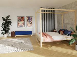 Benlemi Dvojlôžková posteľ BALDEE Zvoľte farbu: Tmavo sivá, Rozmer: 200 x 200 cm