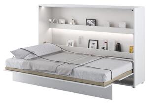 Jednolôžková sklápacia posteľ BED CONCEPT 2 biela/vysoký lesk, 120x200 cm