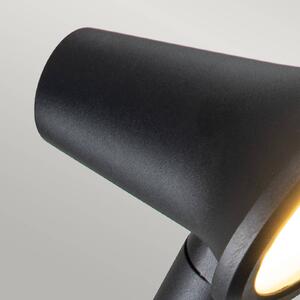 Vonkajšie nástenné LED svietidlo Selma IP66 čierna