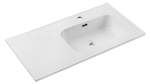 Comad Nábytkové keramické umývadlo s odkladacou plochou GO 2 90CM R DP, 91x46 cm, biela lesklá