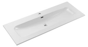 Comad Nábytkové keramické umývadlo FLY 120D DP, 121x46 cm, biela lesklá
