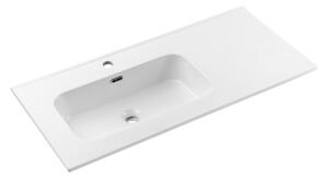 Comad Nábytkové keramické umývadlo s odkladacou plochou GO 2 100CM L DP, 101x46 cm, biela lesklá