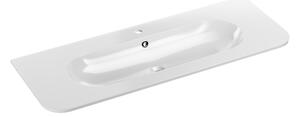 Comad Nábytkové umývadlo z konglomerátu PURE WHITE GLOSS, 120x46 cm, biela lesklá