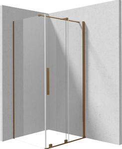 Deante Obdĺžnikový sprchovací kút Prizma 100x80 cm - KPNCP10S08, bronz kartáčovaný - bez vaničky