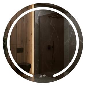 Rea Zrkadlo Modern ⌀50 cm s vyhrievaním a regulovateľným LED osvetlením HOM-00903