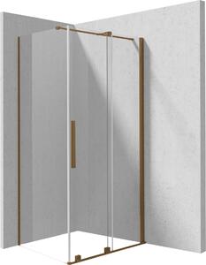 Deante Obdĺžnikový sprchovací kút Prizma 140x70 cm - KPNCP14S07, bronz kartáčovaný - bez vaničky