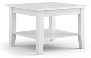 Konferenčný stolík malý, borovica, farba biela, séria Belluno Elegante
