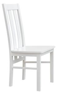 Stolička 10, buk, farba biela, séria Belluno Elegante