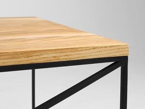 Konferenčný stolík v dekore dubového dreva CustomForm Memo, 100 x 60 cm
