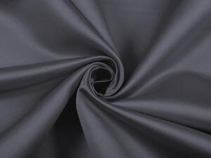 Biante Saténový oválny obrus polyesterový Satén LUX-020 Antracitovo sivý 100x140 cm