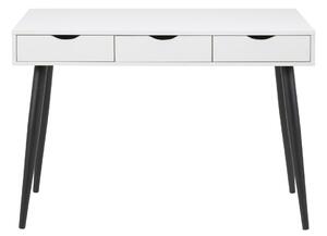 Dizajnový písací stôl Nature 110 cm, biely-čierny