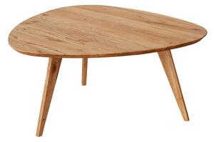 Konferenčný stolík trojuholníkový, dub, farba prírodný dub, séria Orbetello, rozmer 95 x 96 cm