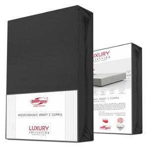 JERSEY PRESTIERADLO 90X200 CM, VÝŠKA 30 CM ČIERNE