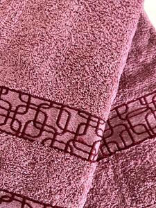 KOCKA Froté uterák,osuška - Ružová Uteraky rozmer: Uterák 50x100 cm