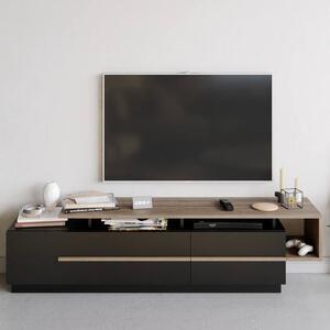 TV stolík PIA orech/čierna