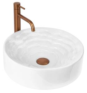 Keramické umývadlo na dosku REA CALLA ø 42 cm, biele