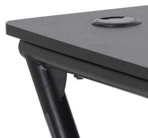 Dizajnový písací stôl Naretha 100 cm, čierny