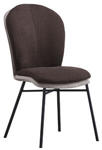 Jedálenská stolička Kimea - terakota / tmavosivá / čierna