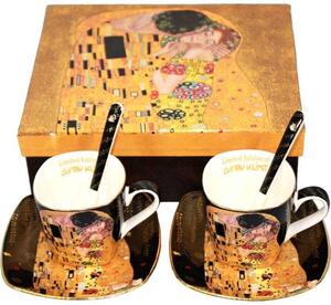 Sada šálky na kávu Gustav Klimt espreso tmavá