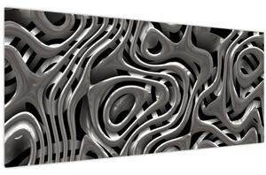 Obraz - Metalická abystrakcia (120x50 cm)