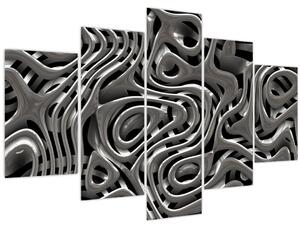 Obraz - Metalická abystrakcia (150x105 cm)