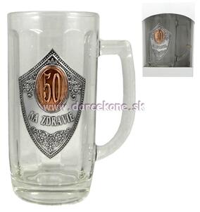 Pivový pohár 0,3l k 50 narodeninám