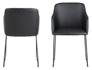 Dizajnová stolička Aleem, čierna