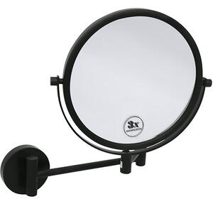 Bemeta Design DARK: Kozmetické zrkadlo, ø 200 mm, obojstranné - 112201510