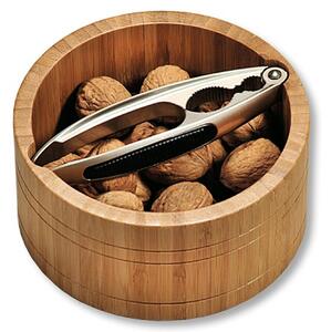 Drevená miska na orechy s luskáčikom Nuts, 17x7 cm