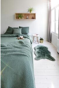 Zelená bavlnená deka Tiseco Home Studio Waffle, 130 x 170 cm