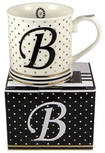 Šálka na kávu čaj s písmenom B
