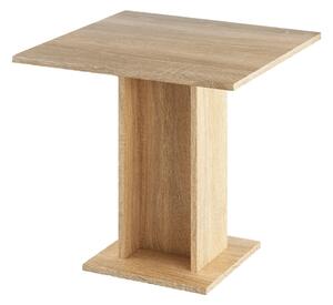 KONDELA Jedálenský stôl, dub sonoma, 79x79 cm, EUGO